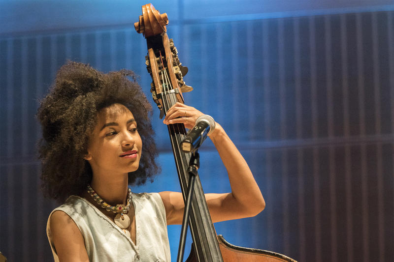 Esperanza Spalding performing at the Gardner